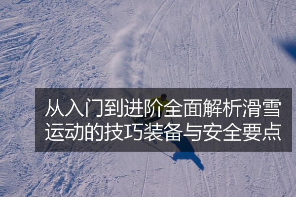 从入门到进阶全面解析滑雪运动的技巧装备与安全要点