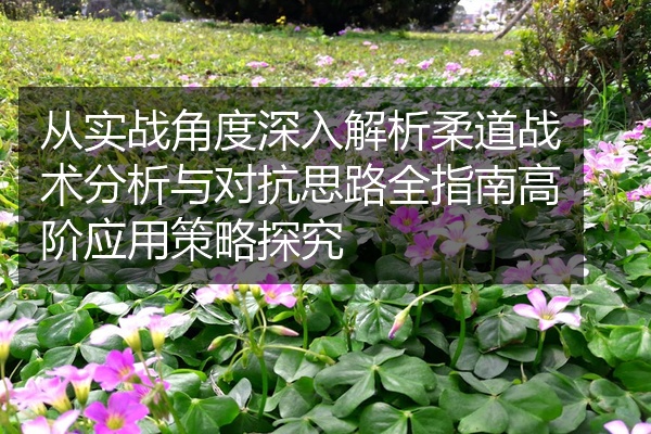 从实战角度深入解析柔道战术分析与对抗思路全指南高阶应用策略探究